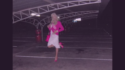 Crossdresser Lili In Red Heels Pissed And Fucked