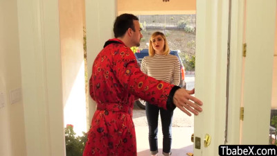 Hunk stud rammed blonde ts Ella Hollywood in hardcore