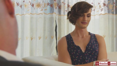 Small tits trans Allysa Etain gets anal fucked by a doctor