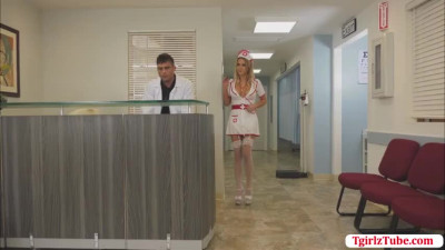 TBabe Kayleigh Coxx sucks and fuck her Colleagues hard boner