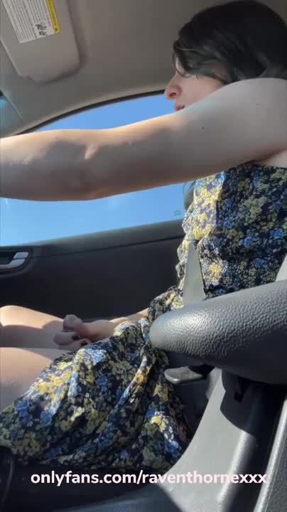 Watch Hot trans girl Raven Thorne cums in the car Shemale Porn Videos | TranSexBig.