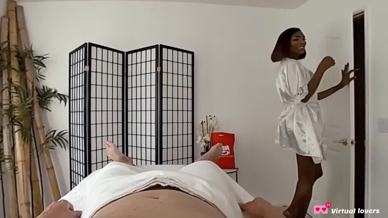 Watch TSVirtualLovers - Naughty Ebony Massage Shemale Porn Videos | TranSexBig.