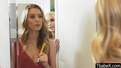 Ts Jenna Gargles gets banged in the ass while fucking wet pussy