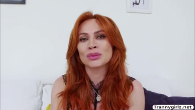 Latina shemale Ephigenia makes her first solo masturbation video