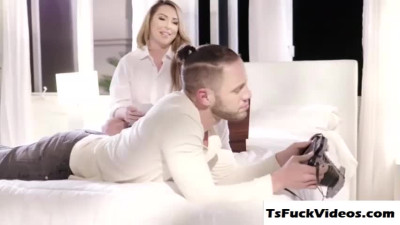 Busty Latina Shemale Analed Reamed By
