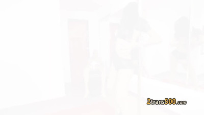 Tranny deepthroat and fuck hard