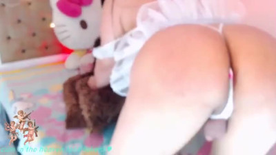 Slutty Latin Tranny Dildoing Her Perfect Round Ass
