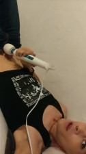 punk chick uses hitachi to get off