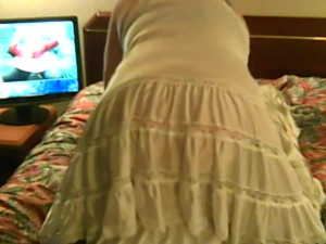 Humping in lingerie