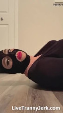 Sissy whore cums on her facep
