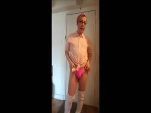 Asian sissy in pink