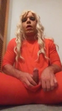 Gay CD David jerks off