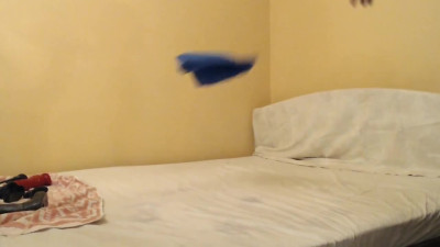 Amateur Sissy CD Ally fucks dildo