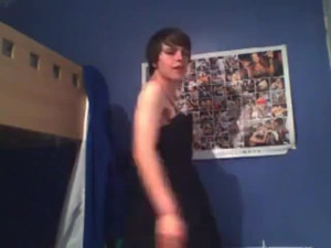 Crossdresser having fun