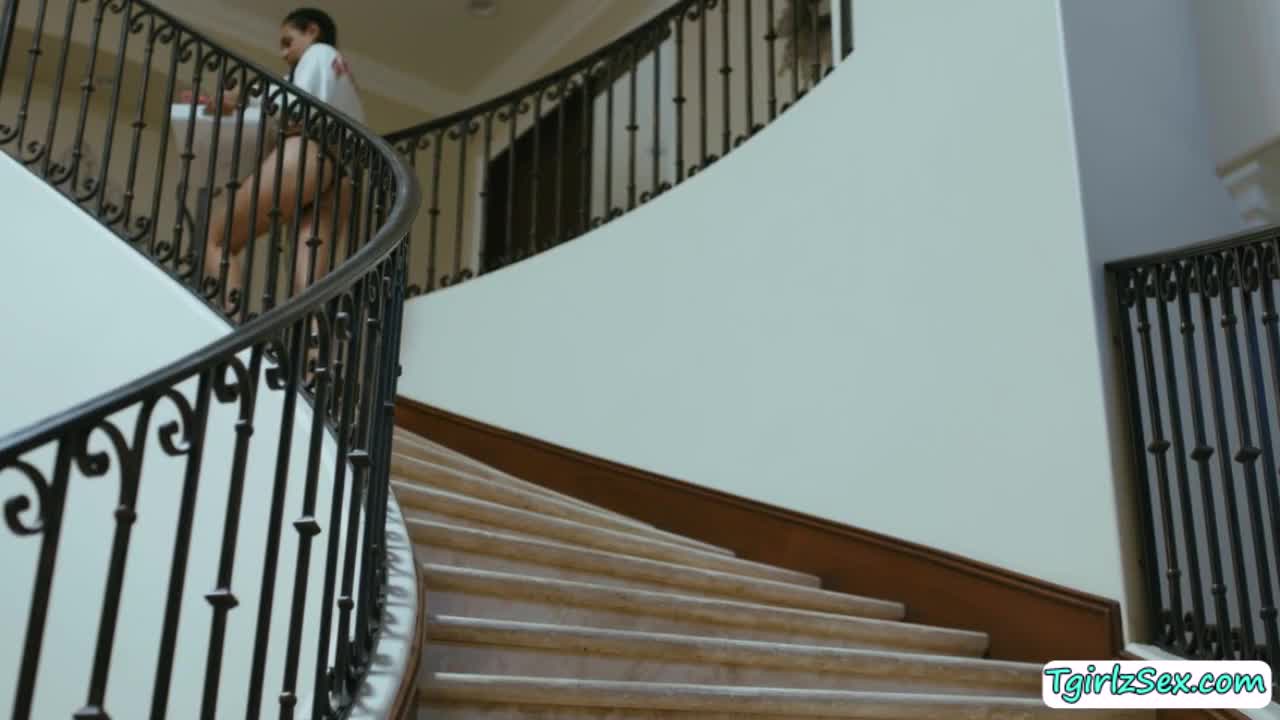 Watch Busty TS stepdaughter lets her stepdad fuck her ass on breakfast Shemale Porn Videos | TranSexBig.