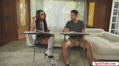 TBabe Khloe Kay didnt expect her Crush Schoolmate will fuck her ass