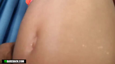 Erect Tgirl Latin Cock Barebacking