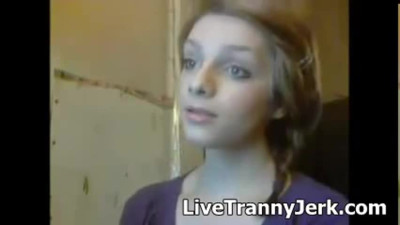 Young Tranny Masturbation Cum