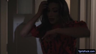 Trans Jessy invited her husbands brother Tony and had sex with him