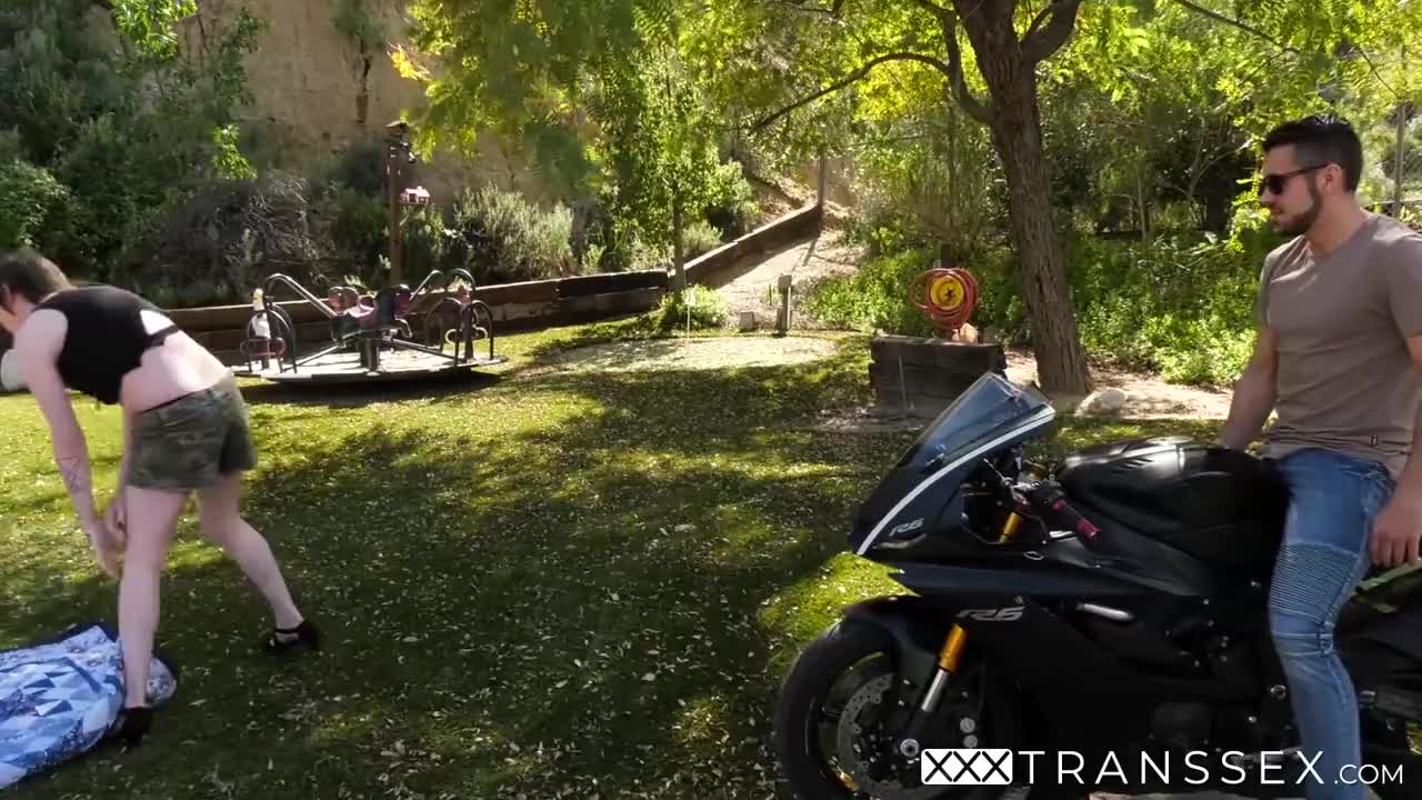 Watch Voluptuous TS Skylar Adams gets naked outside and fucks hard Shemale Porn Videos | TranSexBig.