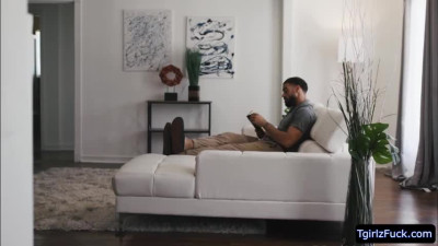 Sexy Shemale Ella Hollywood wants to make a move to her stepdad Ricky
