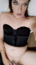 Playing with my crossdresser pussy.