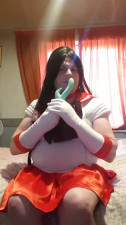 Magic Lady Teases Herself