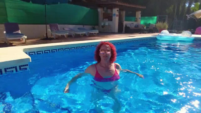 Teasing in the pool