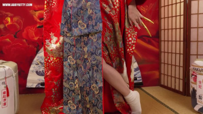 AB096 Petite oiran's first rope bondage training -squiting  (Chinese and English subtitles)