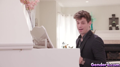 Super sexy transgender Crystal Thayer seduced handsome