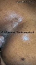 big ass ebony shemale AW mounts guy