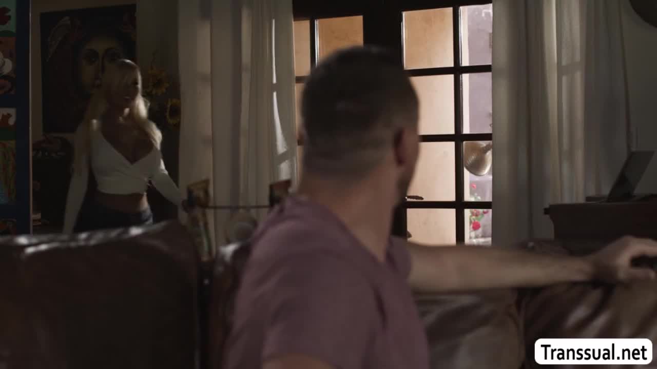 Watch Curvy Ladyboy Brittney Kade gets barebacked by Pierce big cock Shemale Porn Videos | TranSexBig.