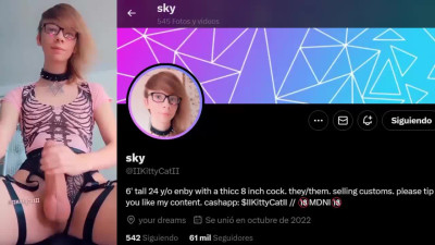 the biggest cock on a thin femboy