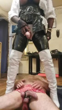 Piss and facesitting for old guy