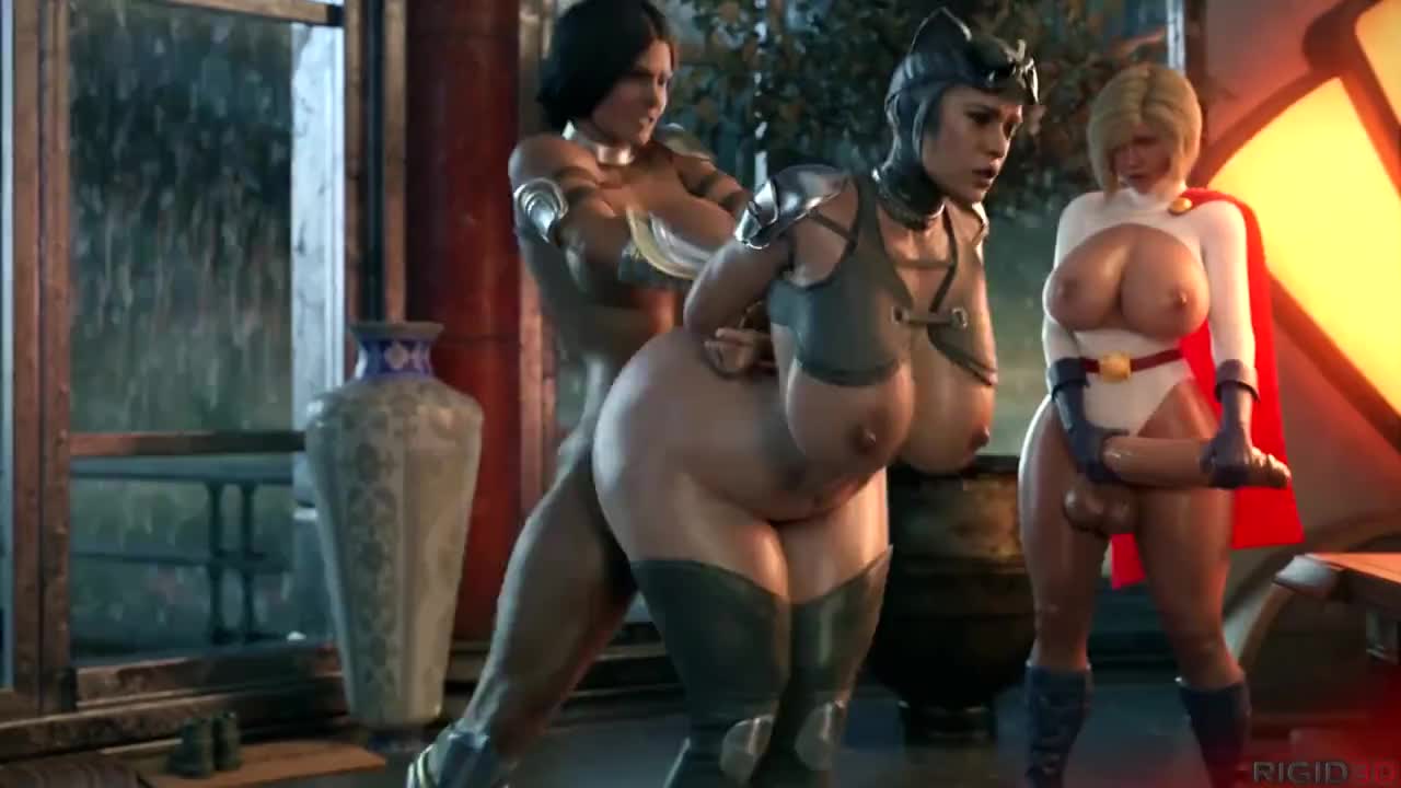 Watch 3D Futa - Catwoman fucked by Power Girl and  Wonder Woman Shemale Porn Videos | TranSexBig.