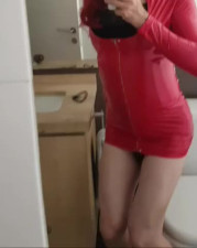 red dress