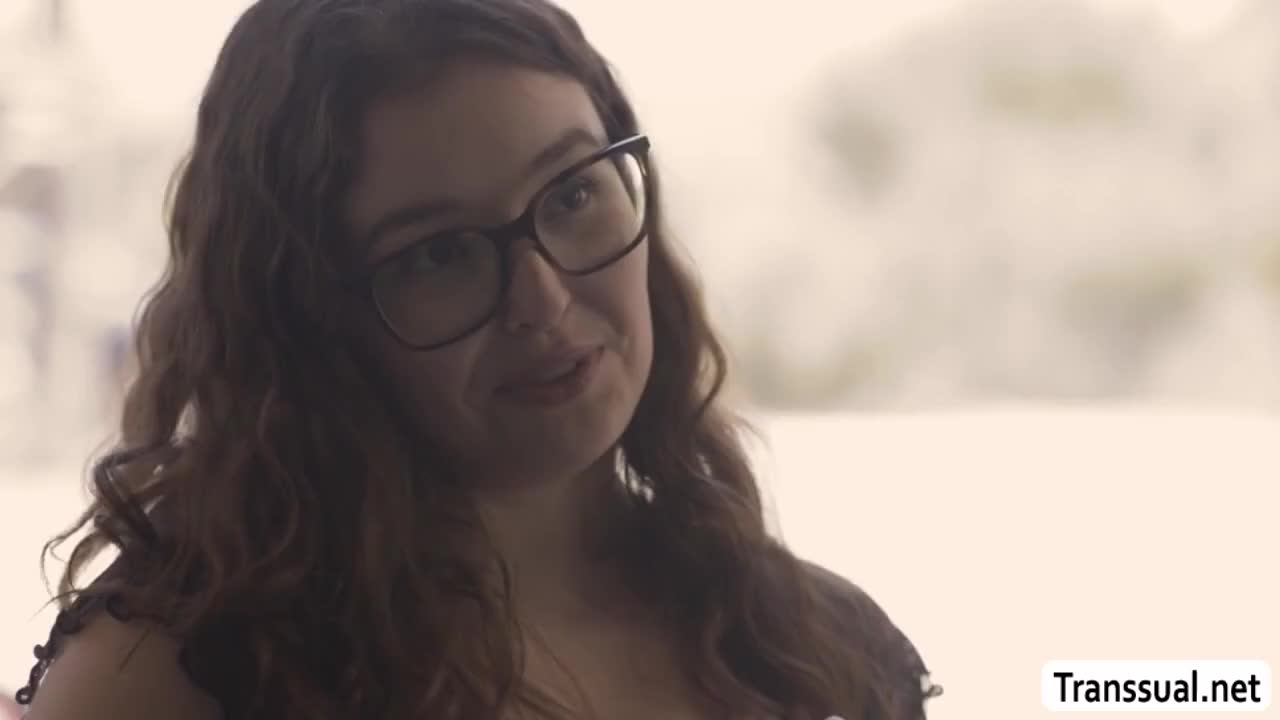 Watch Dork teen gets tight pussy fucked by friends TS girlfriend Shemale Porn Videos | TranSexBig.