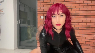 Slave Dominated, Facefucked and Asssucked by Sexy Latex CD