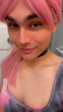 Trap Teen Deepthroats Dildo