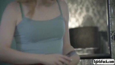 smalltits shemale ass gets asslick with takes bigcock