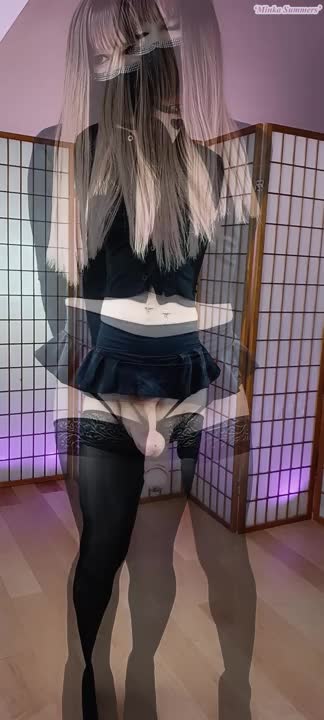 Watch Tall Trap with long legs reveals big cock hidden under mini skirt Shemale Porn Videos | TranSexBig.