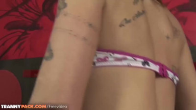 Tattooed blonde Carla Cardille enjoys getting fucked bareback by a stud