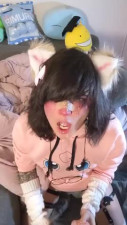 Hot Trans Girl Cargomancer Sucking Dildo