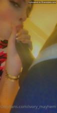 delicious woman doing oral until eating honey
