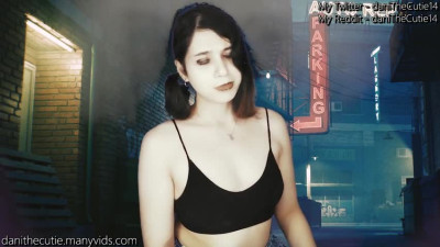 hottie goth girl lets you doggystyle her and gives you a handjob for money