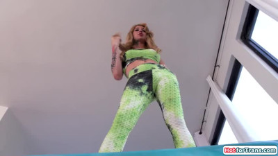 I cant ass fuck my wifes busty trans bff