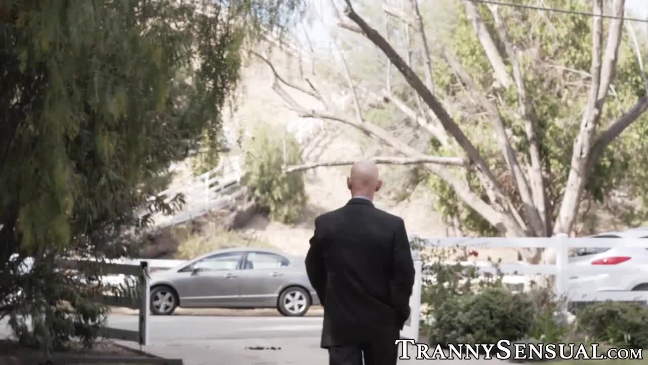 Watch Beautiful shemale plowed and facialized by husbands employee Shemale Porn Videos | TranSexBig.