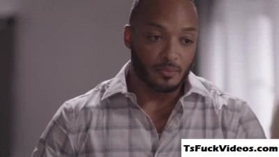 ebony horndog licks with bangs his spoiled brat shemale