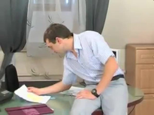 Office Sex With Cute Crossdresser