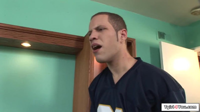 TSgenderX.com - Trans police officer Natalie Mars gives bj and is barebacked